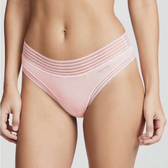 Calvin Klein Ultra Soft Modal‎ Thong Panties in Nymph's Pink NWOT Sz S - Picture 3 of 17